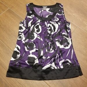Ann Taylor purple flower top